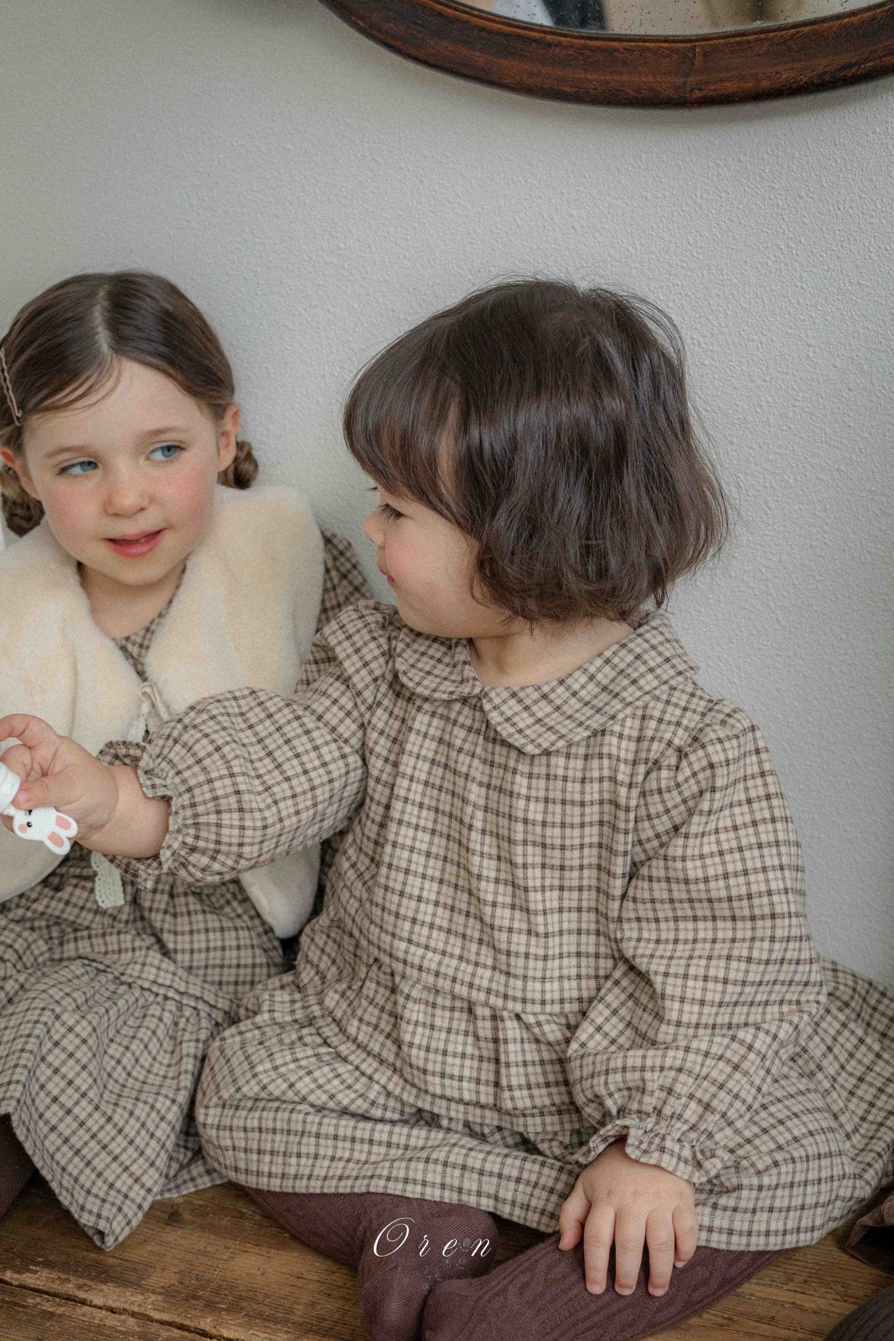 ［OREN］Brioche check one-piece bloomer