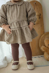 ［OREN］Brioche check one-piece bloomer