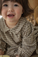 ［OREN］Brioche check one-piece bloomer