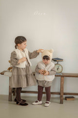 ［OREN］Brioche check one-piece