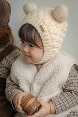 ［OREN］Brioche check rompers