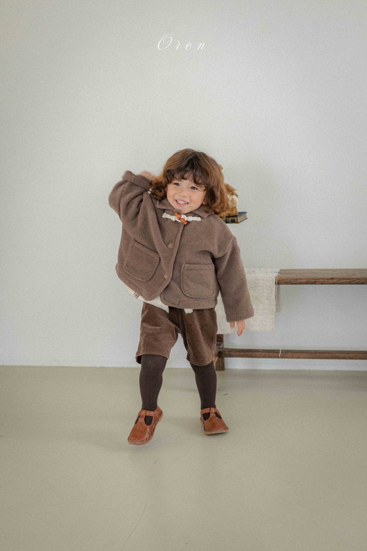 ［OREN］Lion fleece jacket