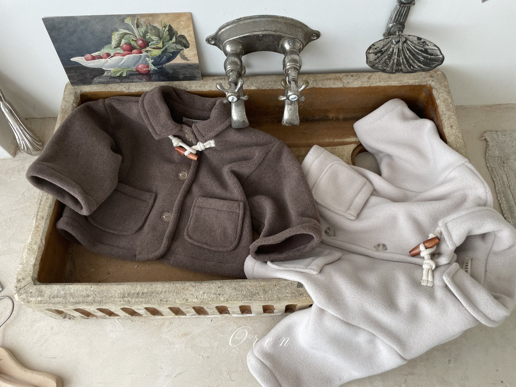 ［OREN］Lion fleece jacket