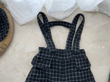 ［OREN］Miel check suspender pants