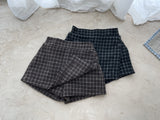 ［OREN］Miel check culotte pants
