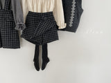 ［OREN］Miel check culotte pants
