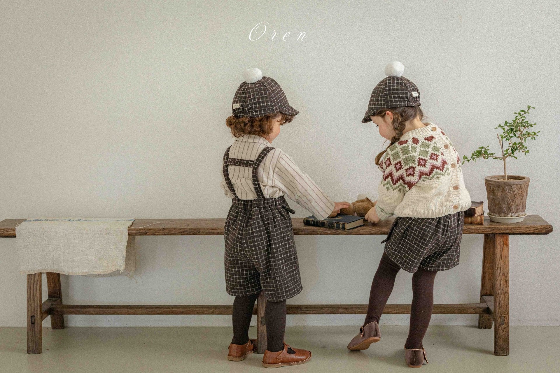 ［OREN］Miel pompom wool cap