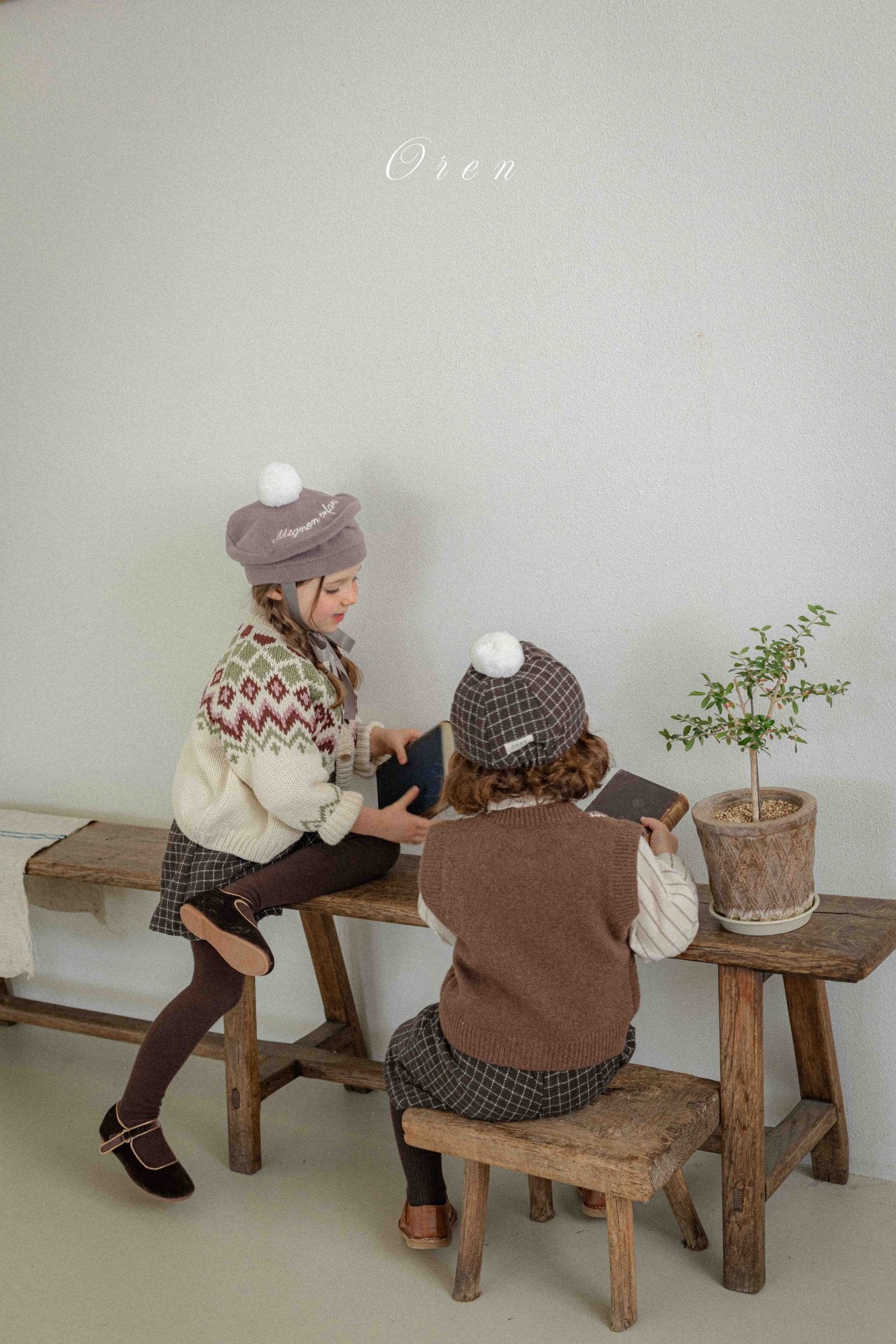 ［OREN］Miel pompom wool cap