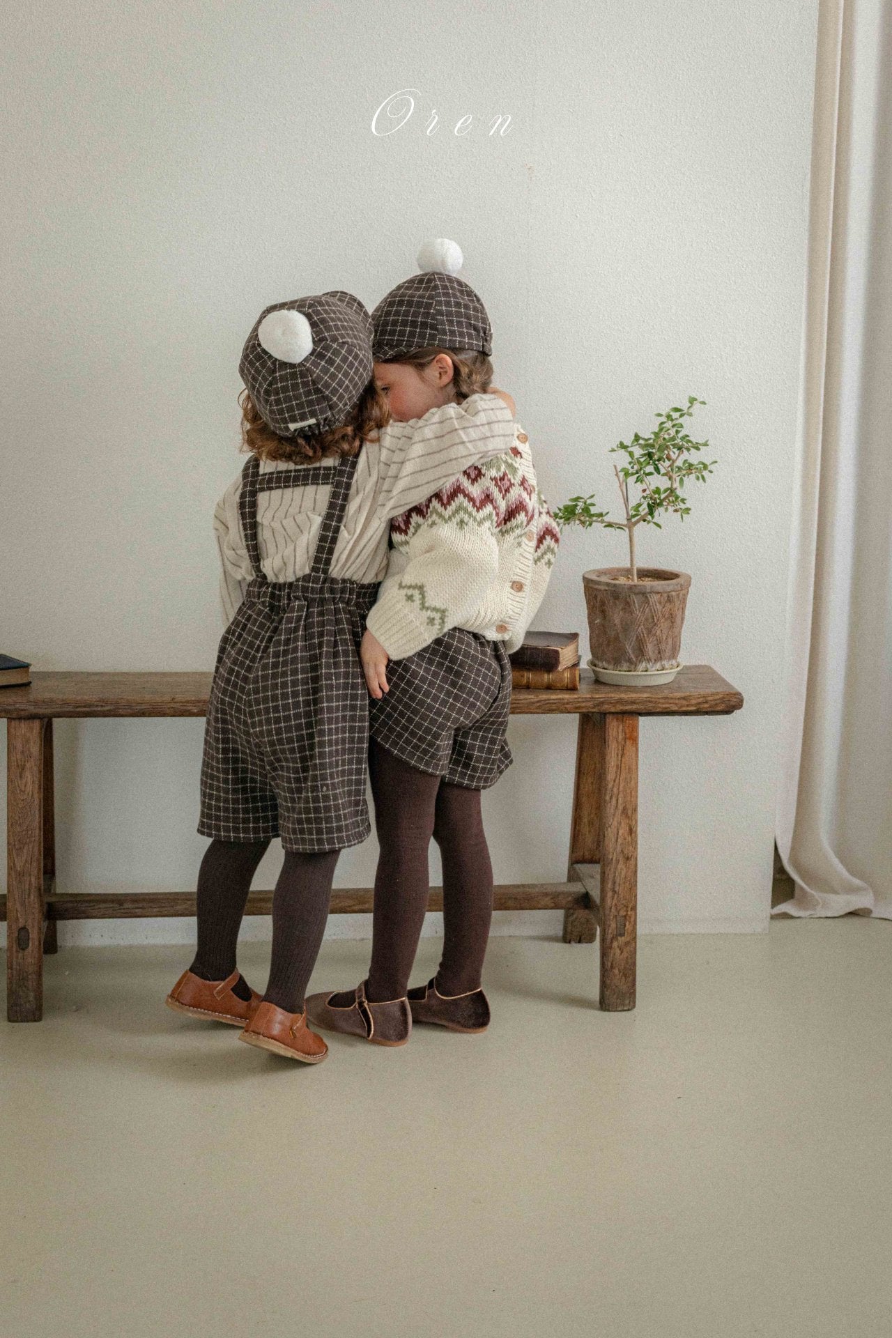 ［OREN］Miel check culotte pants