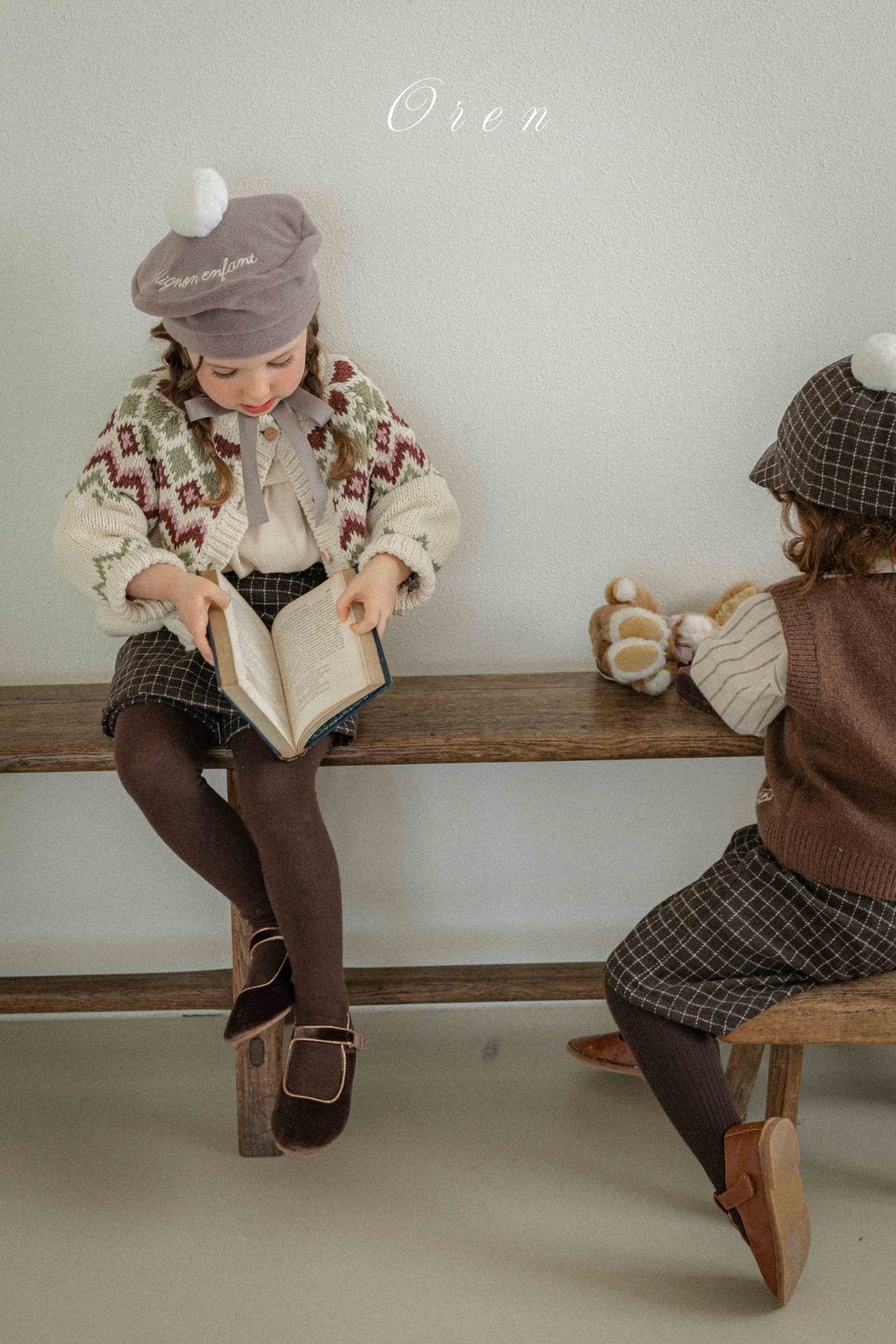 ［OREN］Miel check culotte pants