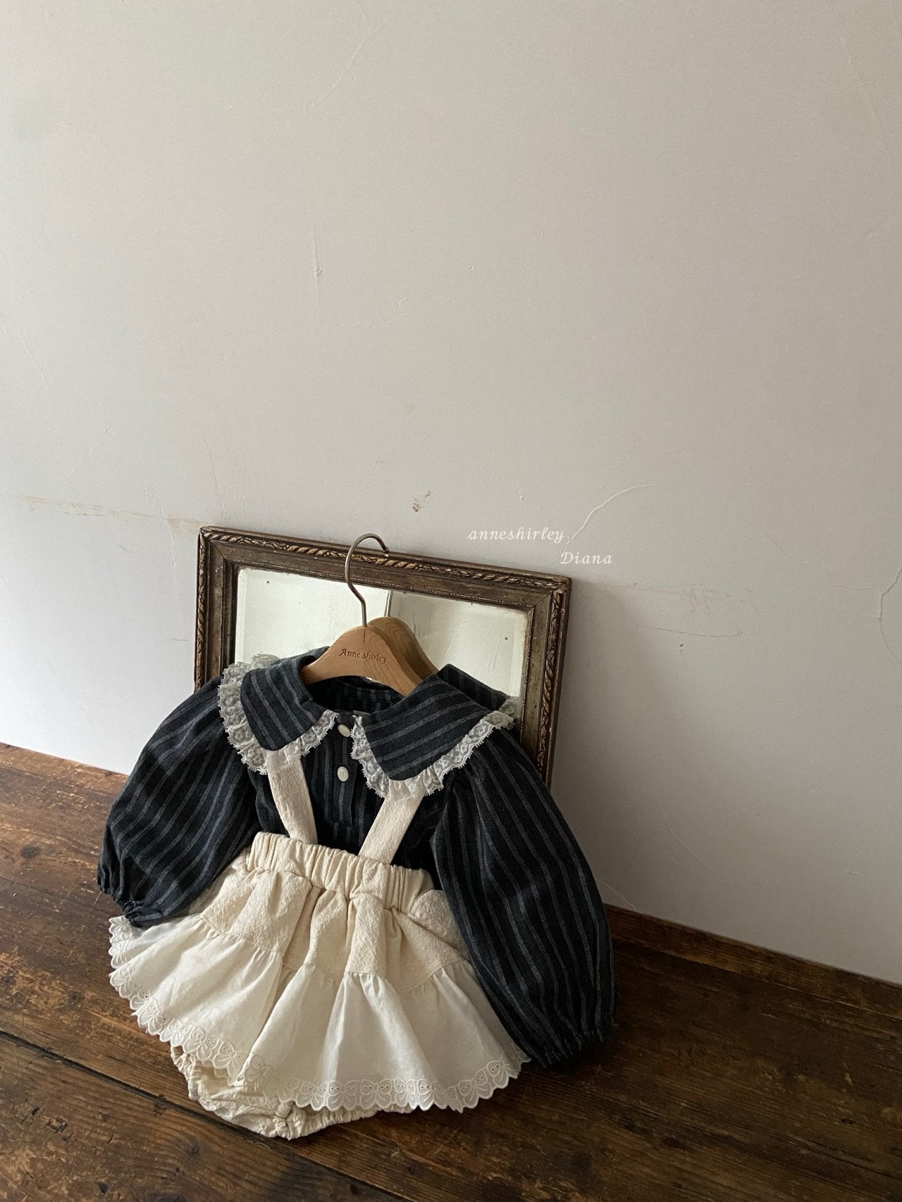 ［Anne shirley］Girls stripe blouse