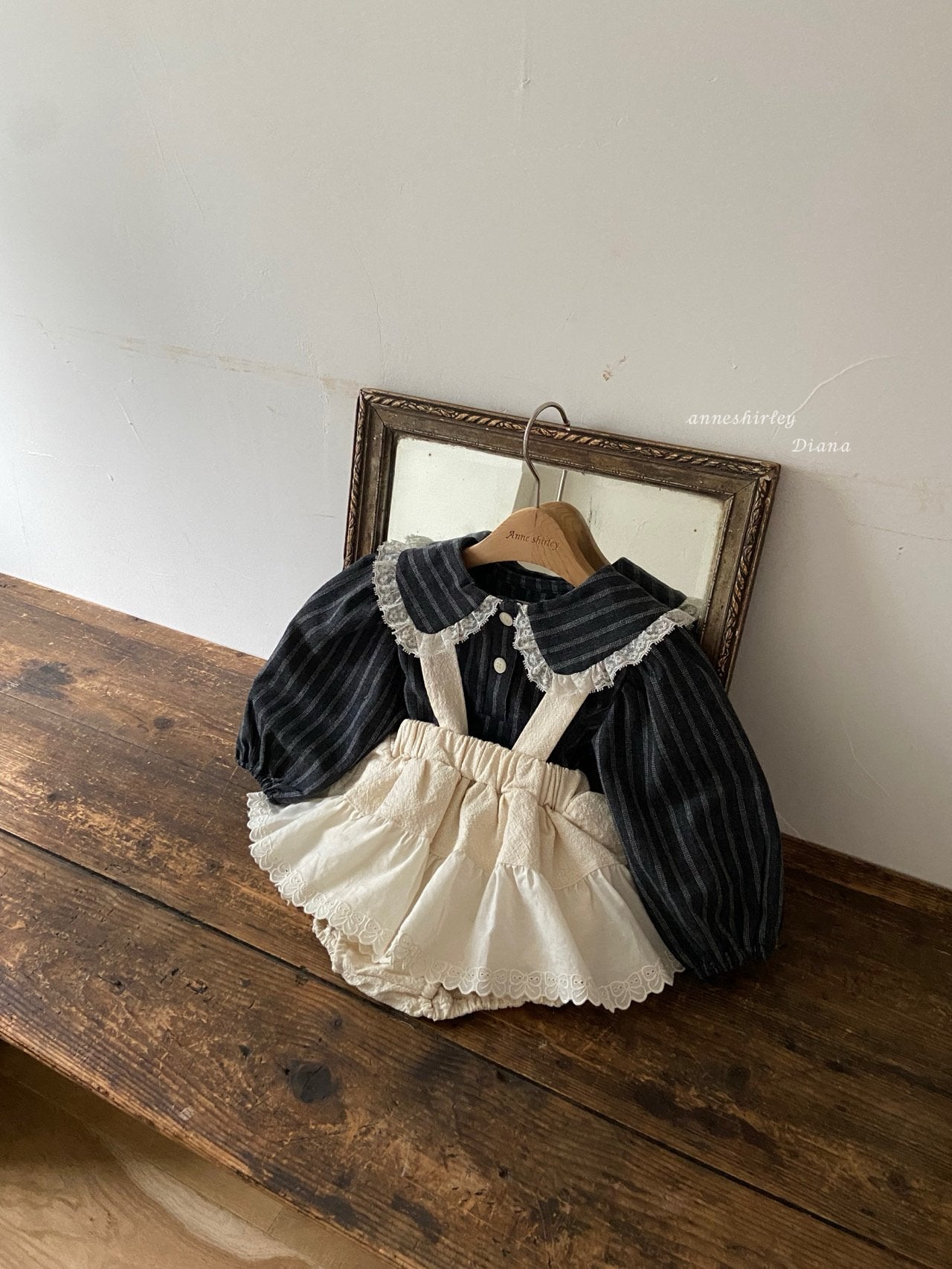 ［Anne shirley］Girls stripe blouse