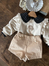 ［Anne shirley］Girls stripe blouse