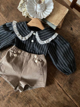 ［Anne shirley］Girls stripe blouse
