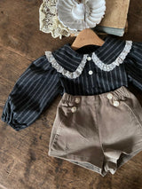 ［Anne shirley］Girls stripe blouse