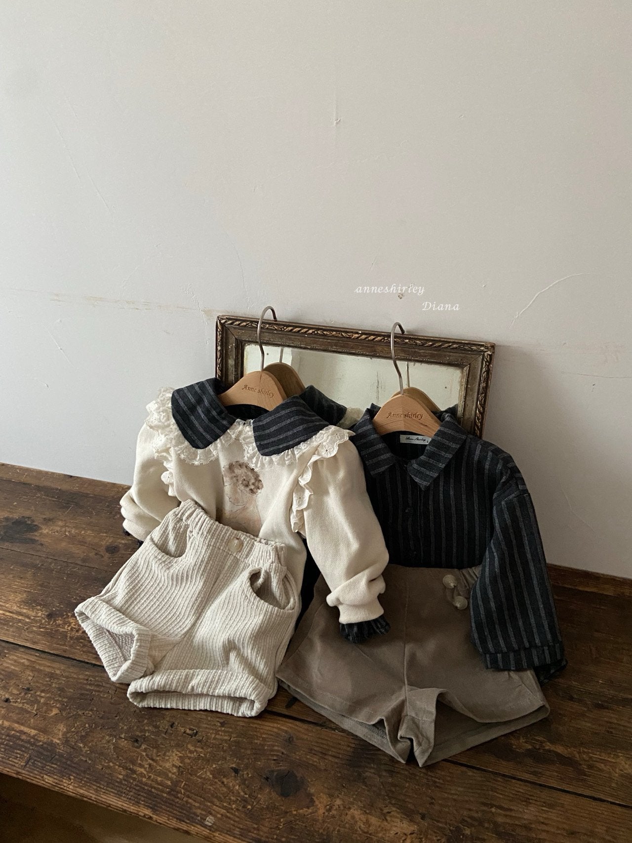 ［Anne shirley］Elle stripe shirt