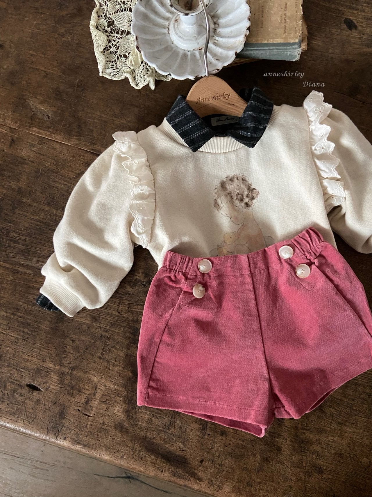 ［Anne shirley］Elle stripe shirt