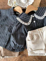 ［Anne shirley］Elle stripe shirt