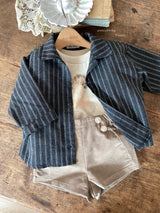 ［Anne shirley］Elle stripe shirt