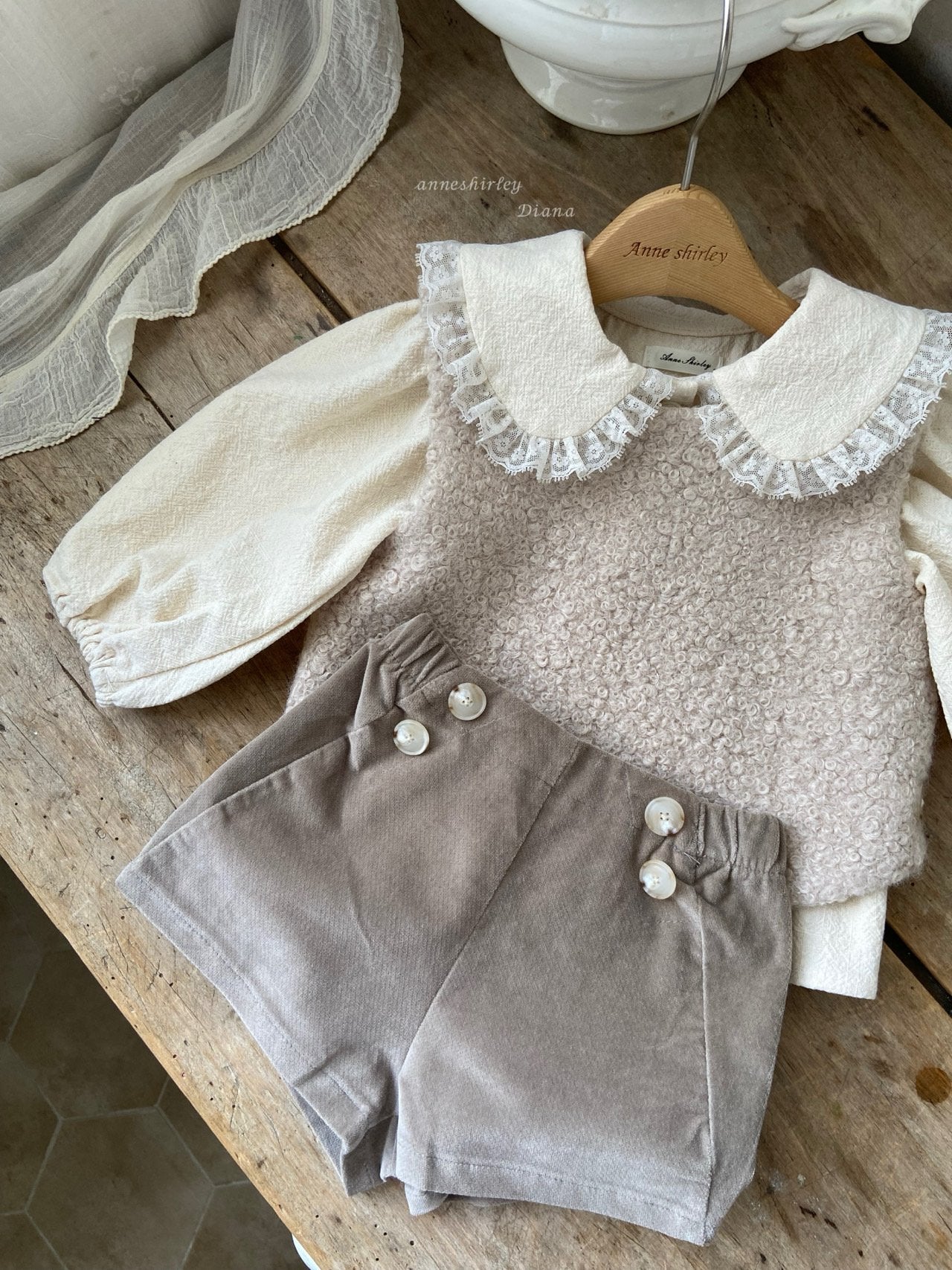 ［Anne shirley］Eden collar blouse