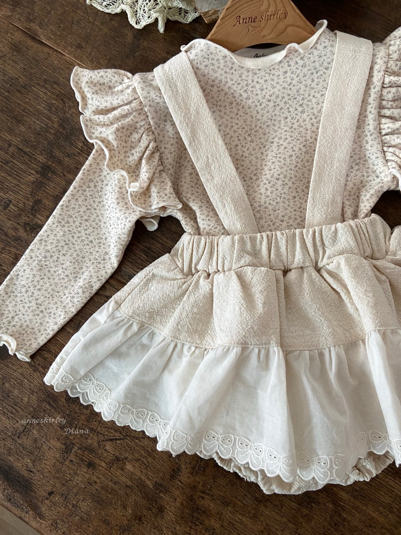 ［Anne shirley］Ribbon bloomer skirt