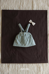 ［aladin］Check padding suspender skirt