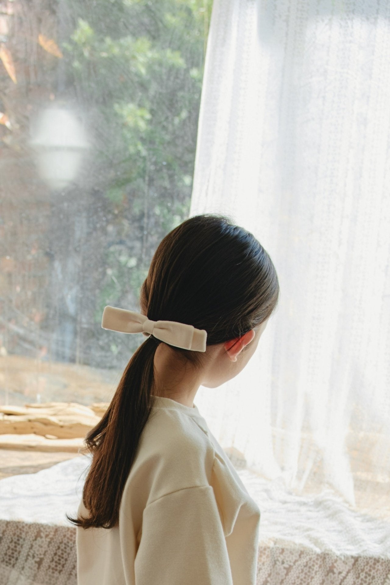 ［mon Atelier］Velvet ribbon pin