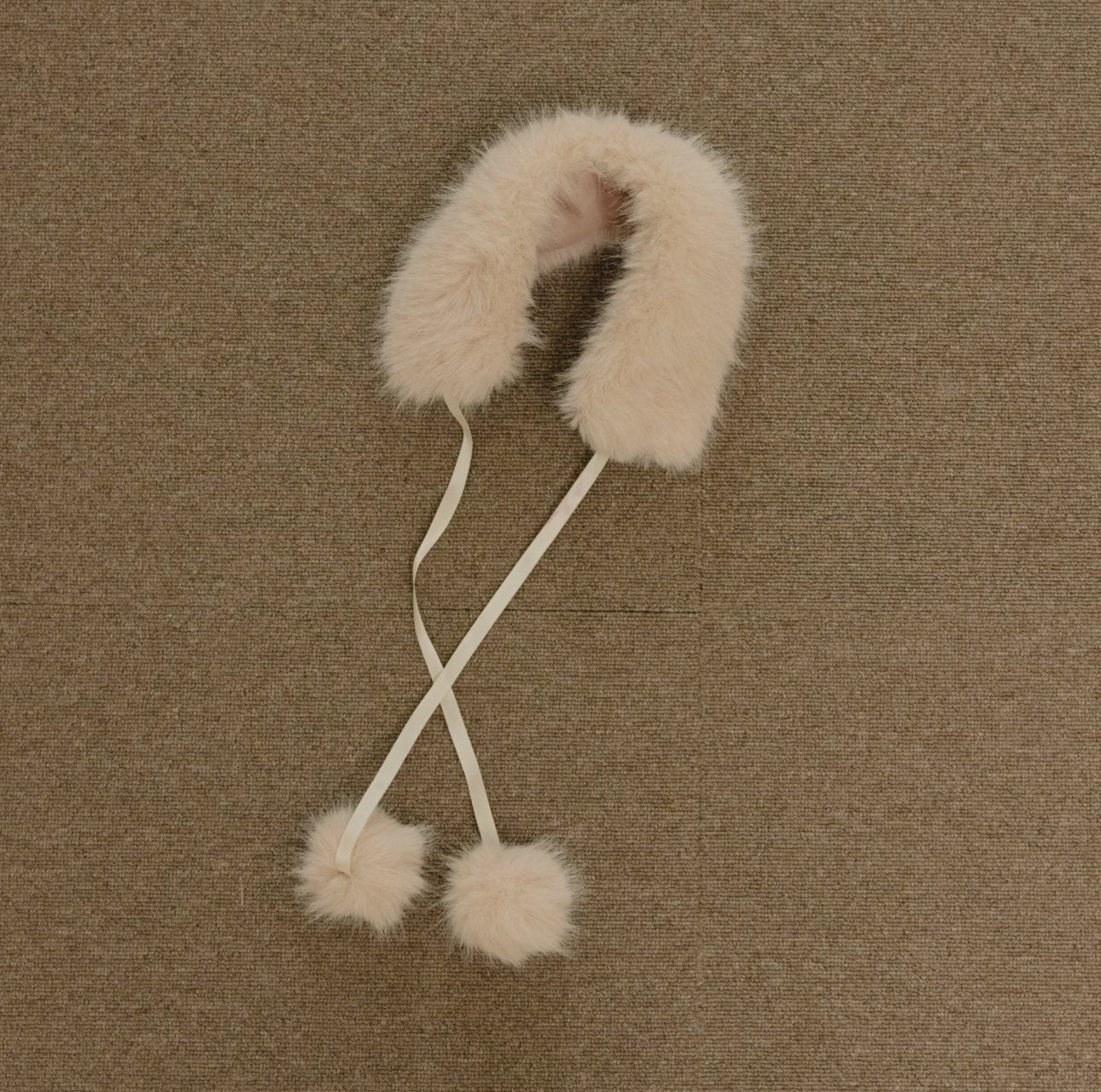 ［mon Atelier］Pompom neck warmer