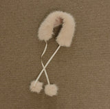 ［mon Atelier］Pompom neck warmer