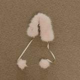 ［mon Atelier］Pompom neck warmer