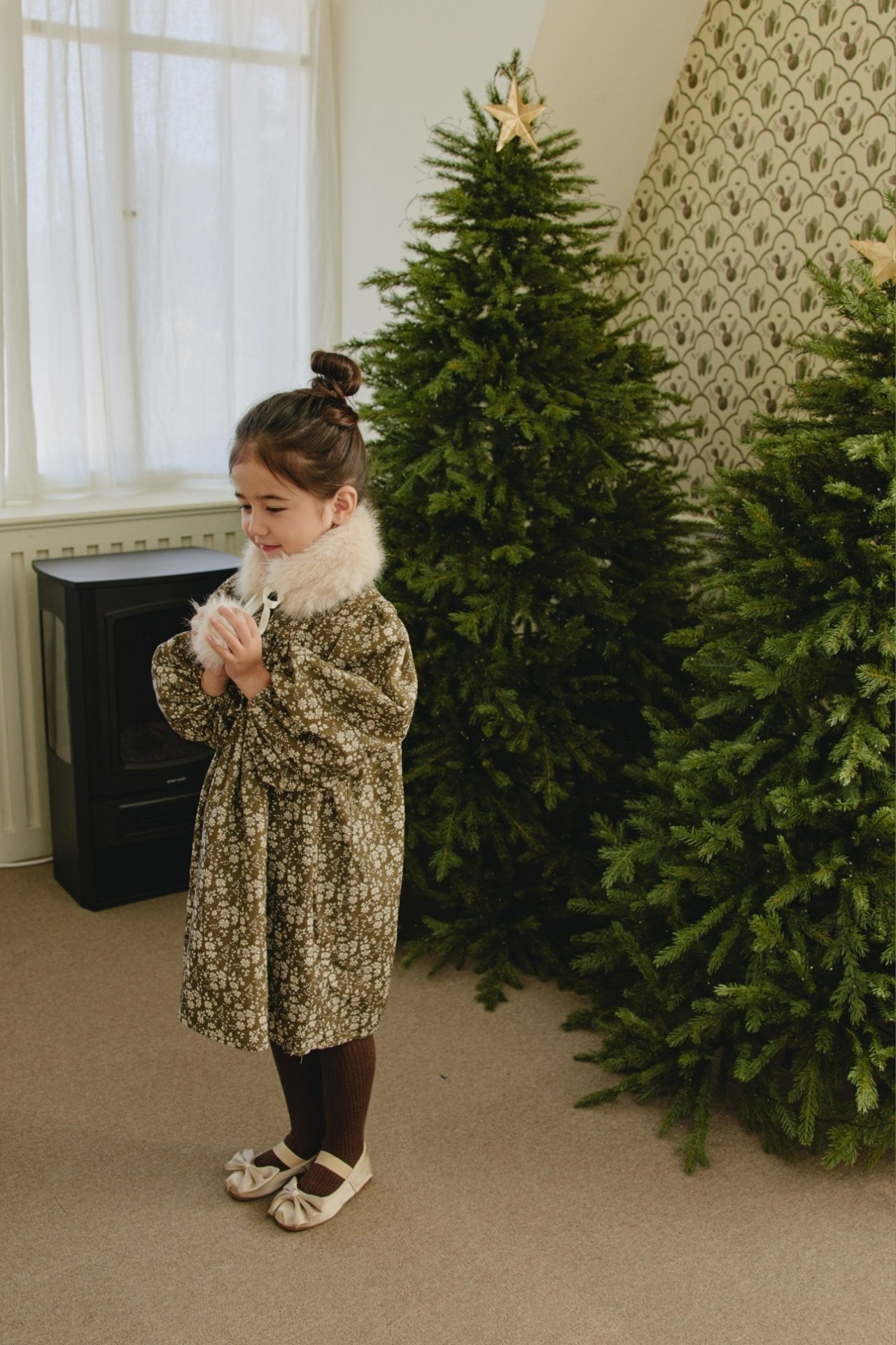 ［mon Atelier］Pompom neck warmer