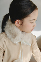 ［mon Atelier］Pompom neck warmer