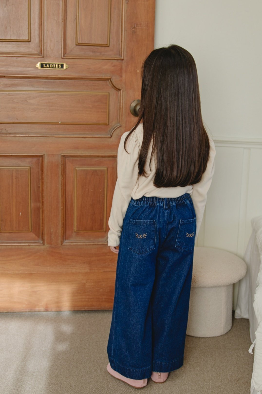 ［mon Atelier］Cat denim pants