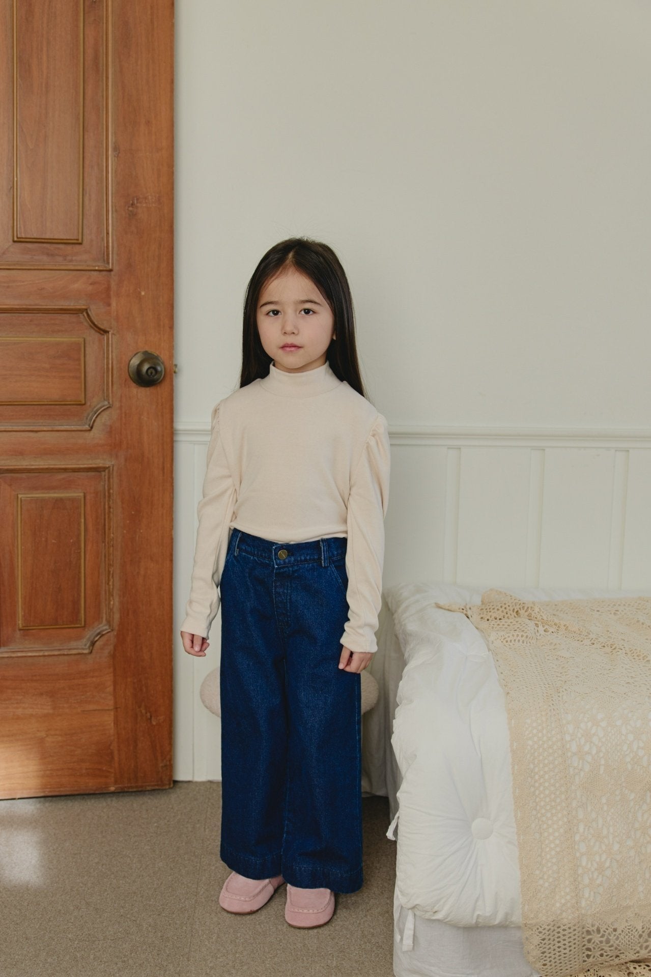 ［mon Atelier］Cat denim pants