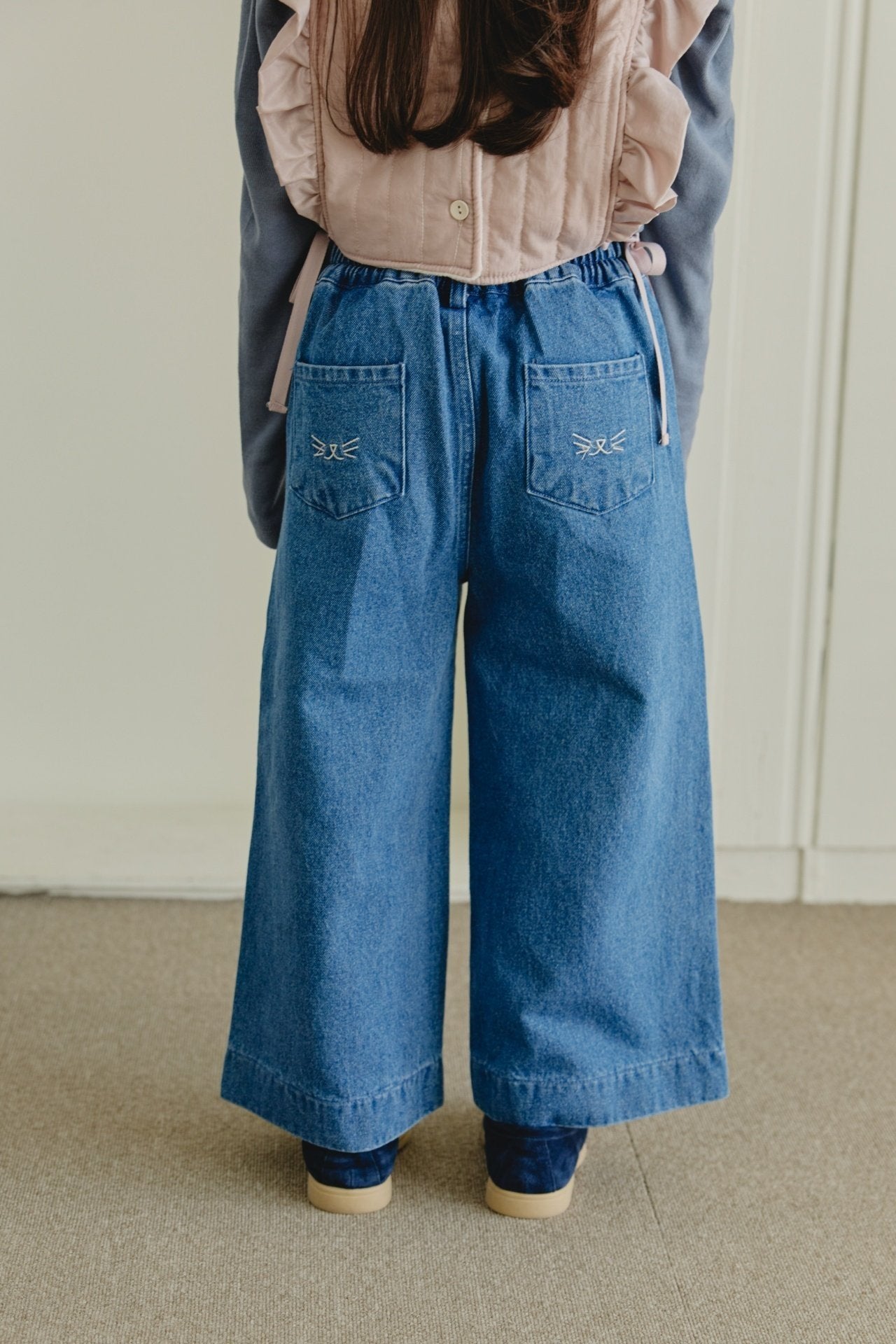 ［mon Atelier］Cat denim pants