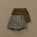 ［mon Atelier］Check wrap pants