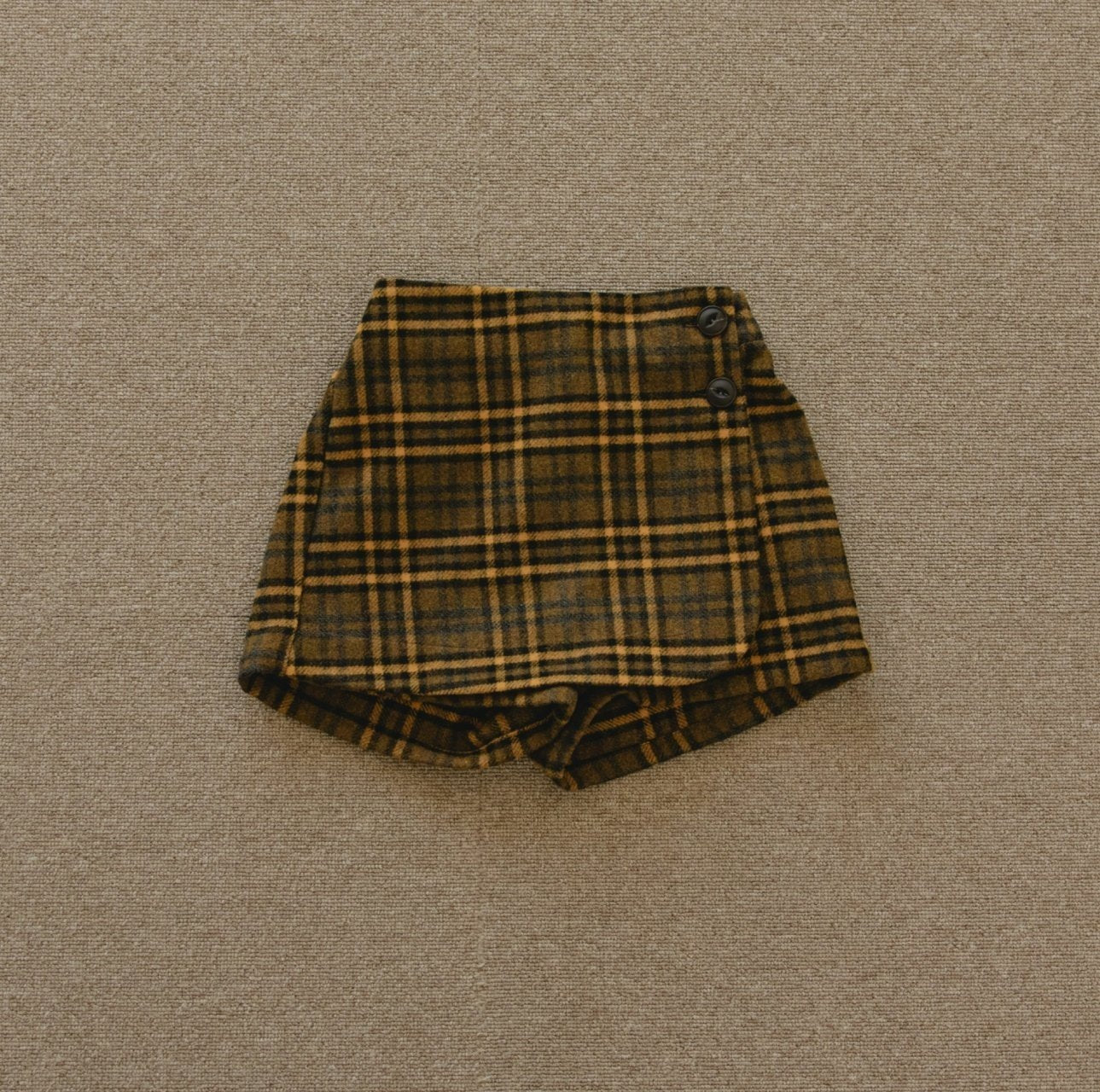 ［mon Atelier］Check wrap pants