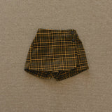 ［mon Atelier］Check wrap pants