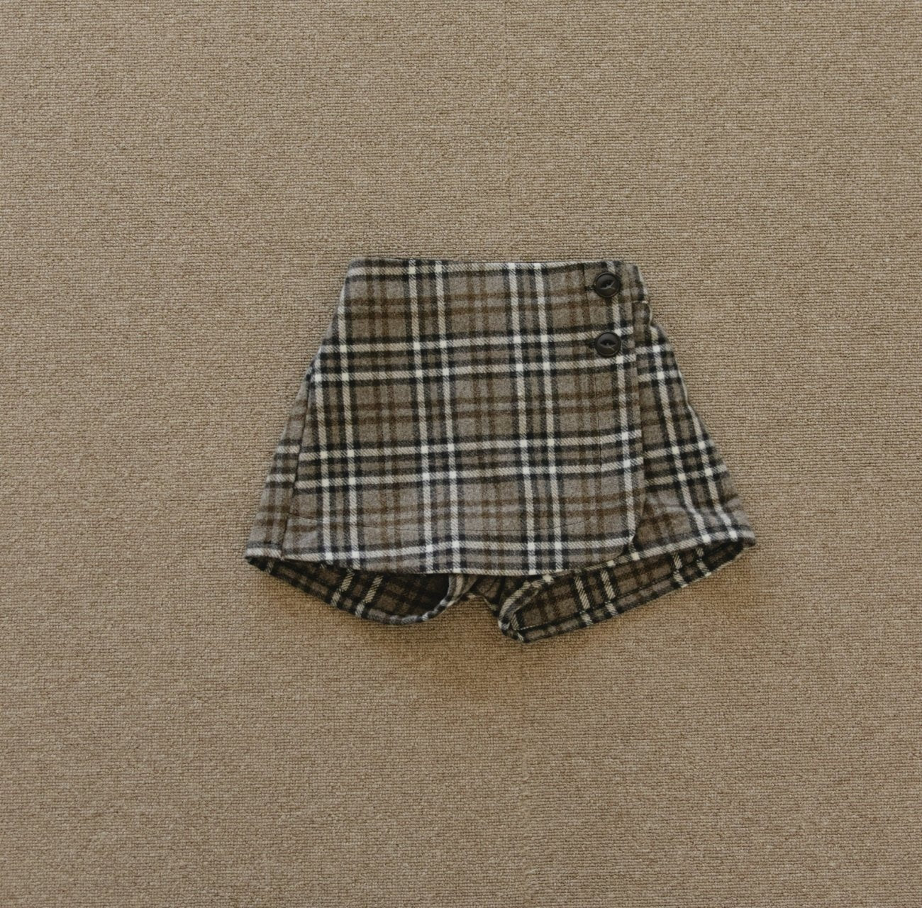 ［mon Atelier］Check wrap pants