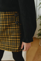 ［mon Atelier］Check wrap pants