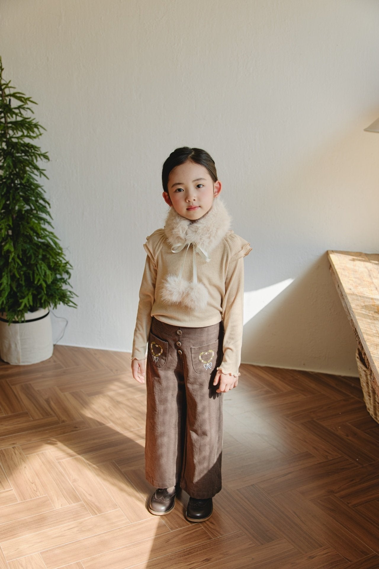 ［mon Atelier］Shoulder frill tops