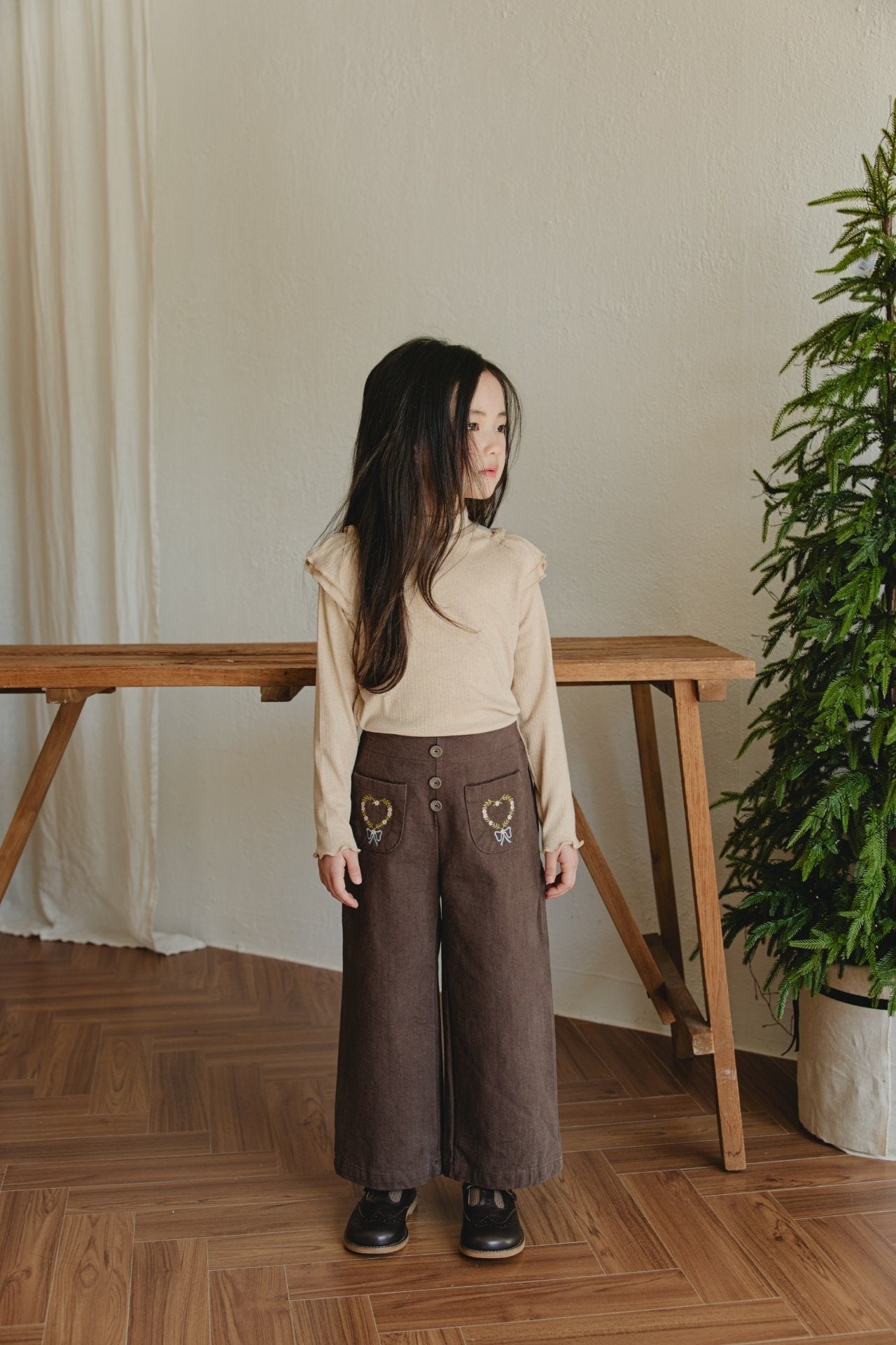 ［mon Atelier］Shoulder frill tops