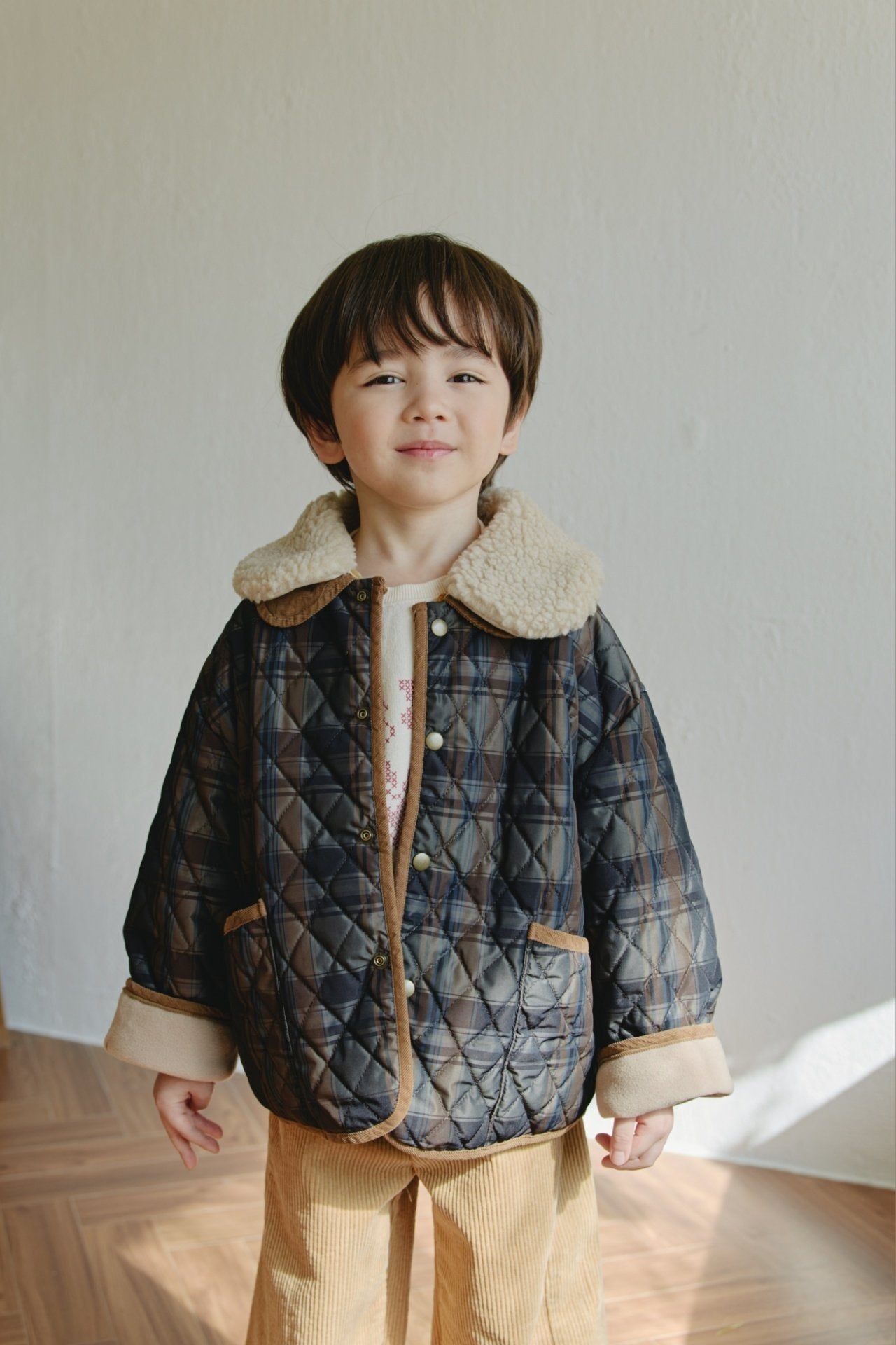 ［mon Atelier］Classic quilting jumper