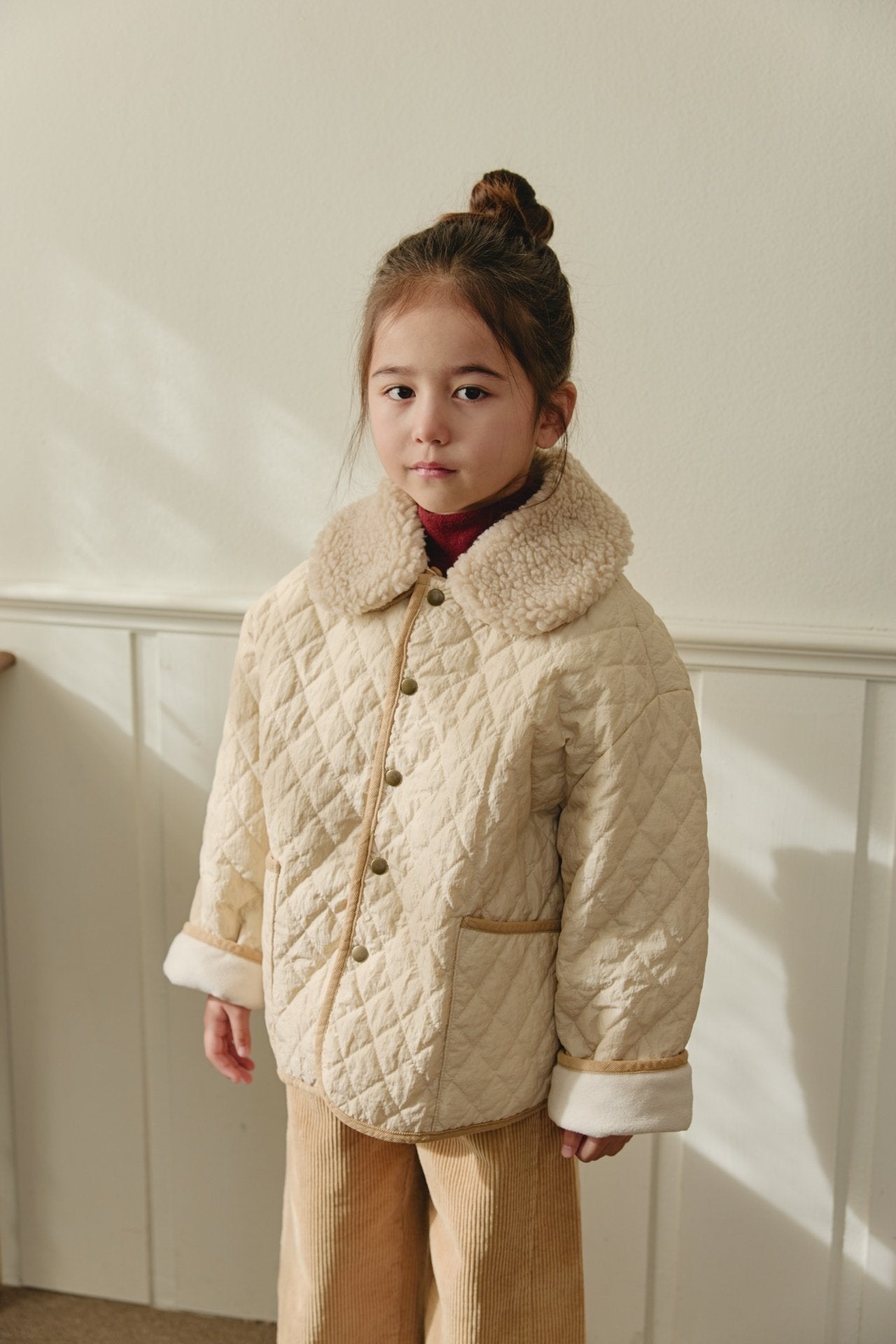 ［mon Atelier］Classic quilting jumper