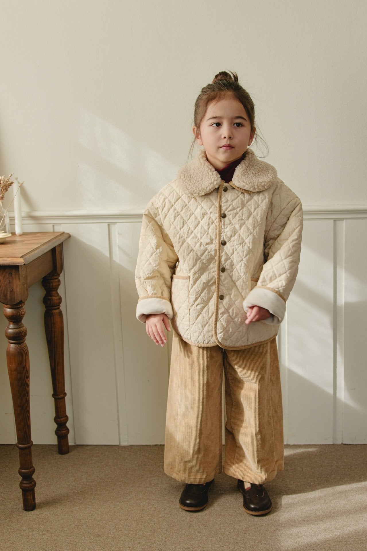 ［mon Atelier］Classic quilting jumper