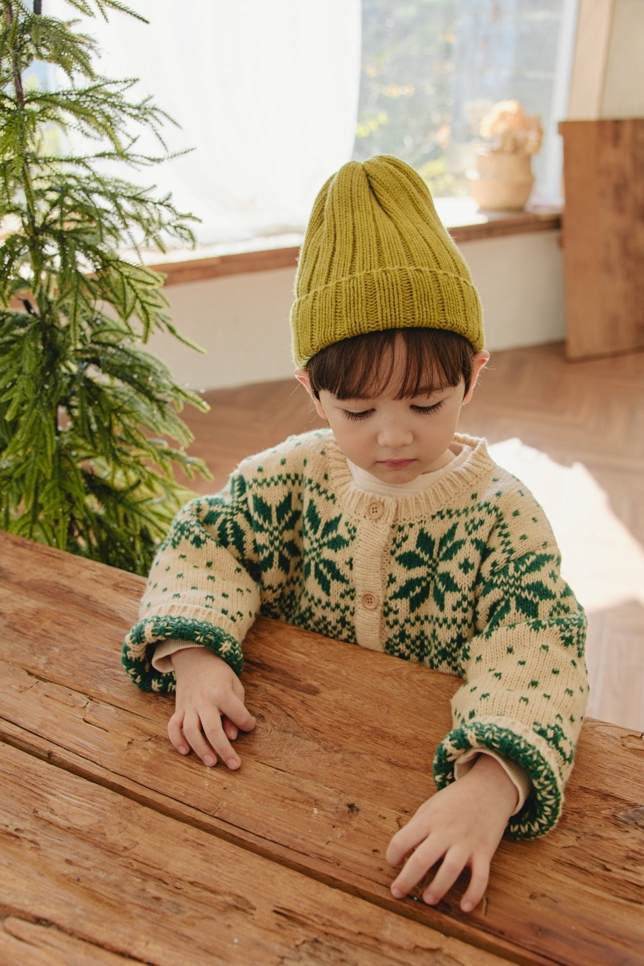 ［mon Atelier］Nordic cardigan