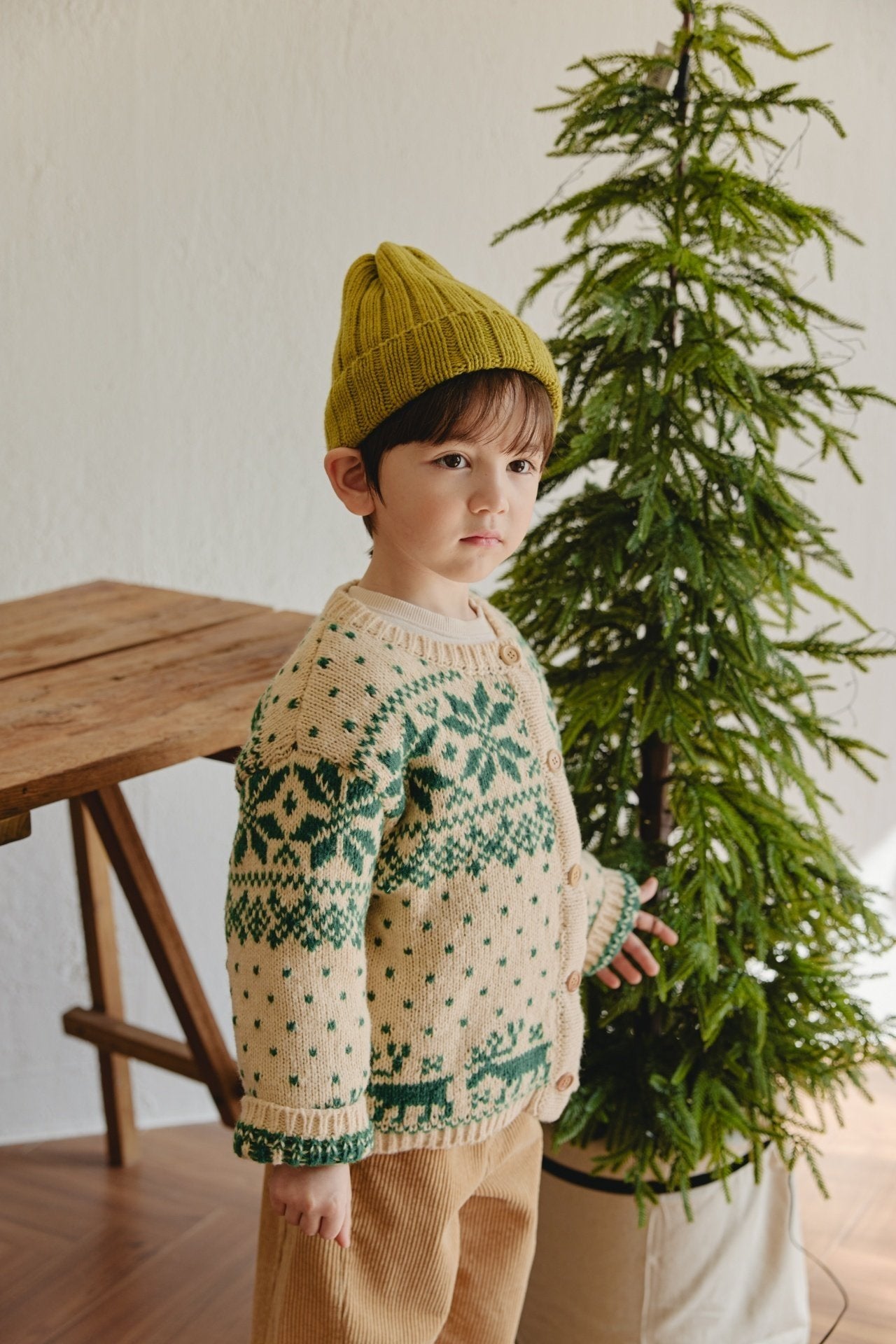 ［mon Atelier］Nordic cardigan