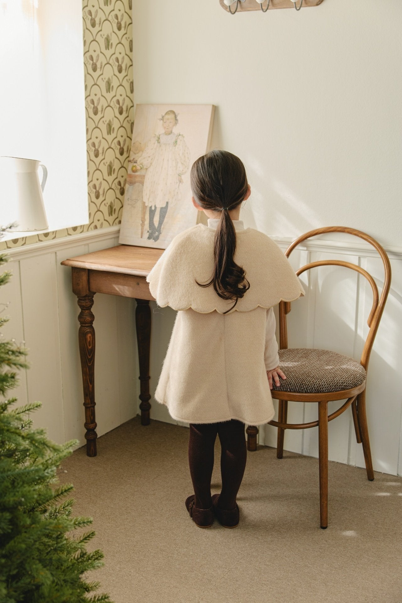 ［mon Atelier］Scallop set one-piece