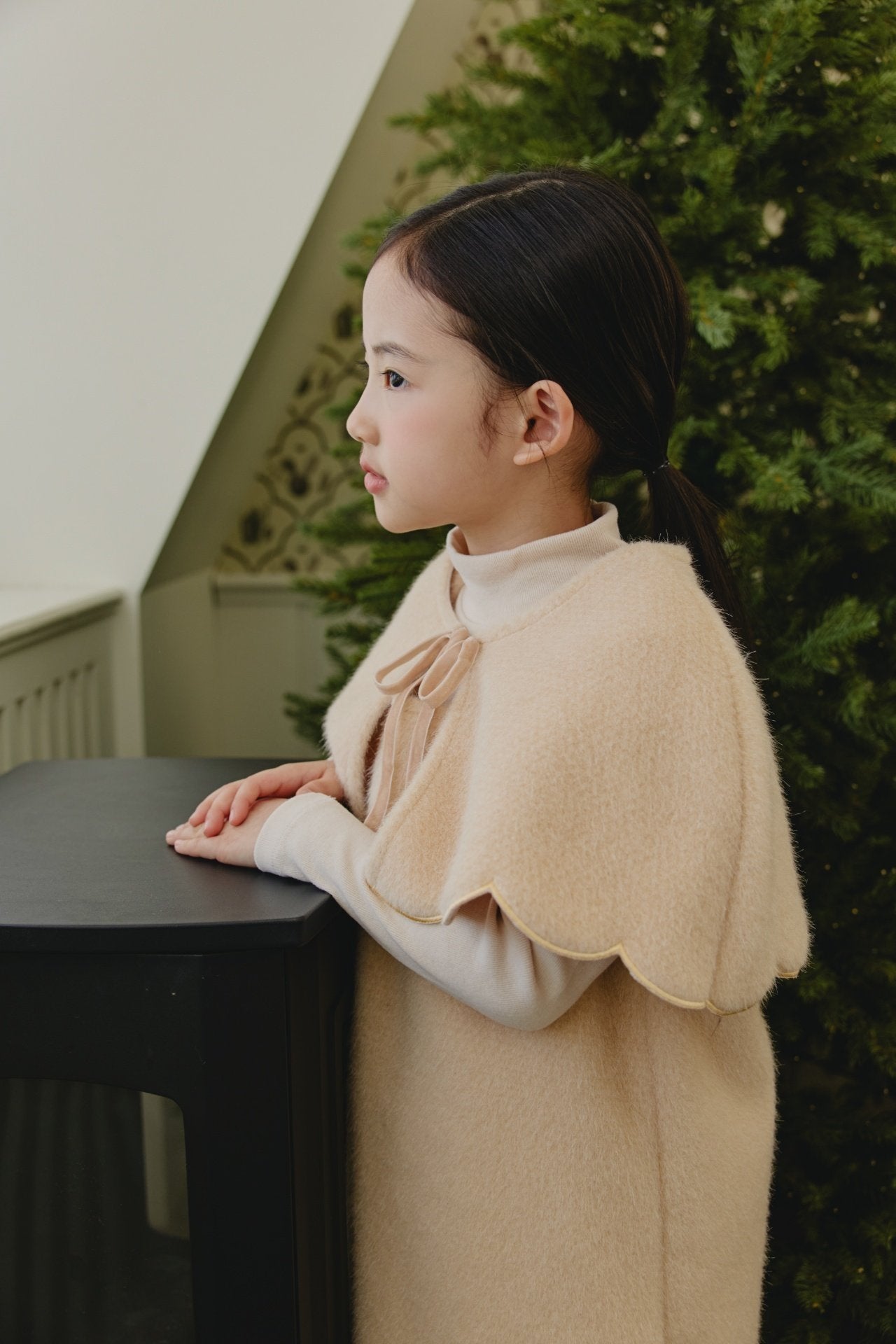 ［mon Atelier］Scallop set one-piece