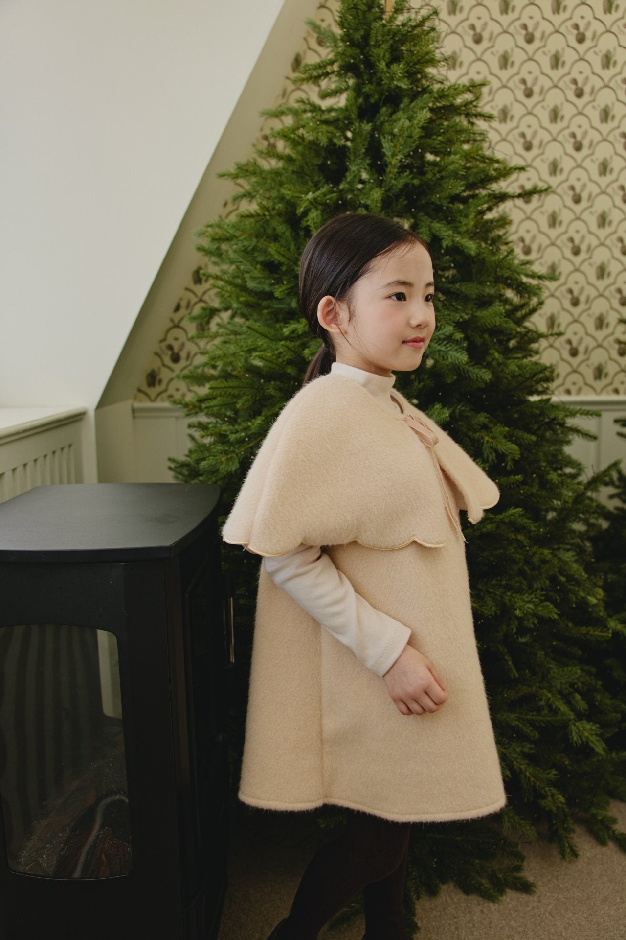 ［mon Atelier］Scallop set one-piece